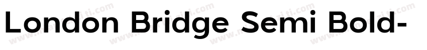 London Bridge Semi Bold字体转换